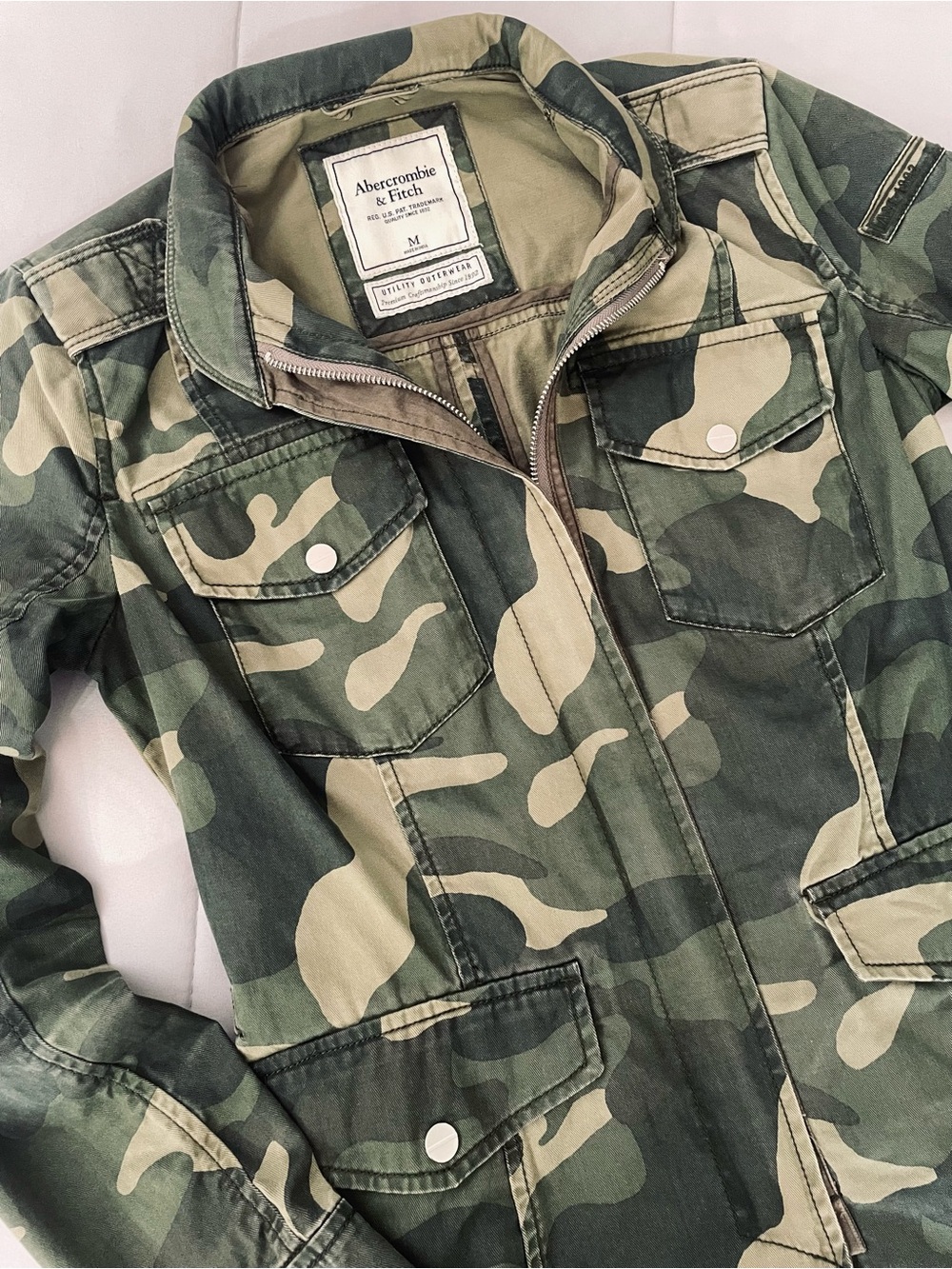 Abercrombie & Fitch Camo Military Jacket